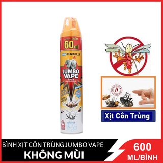 Bình xịt côn trùng jumbo vape super không mùi 600ml