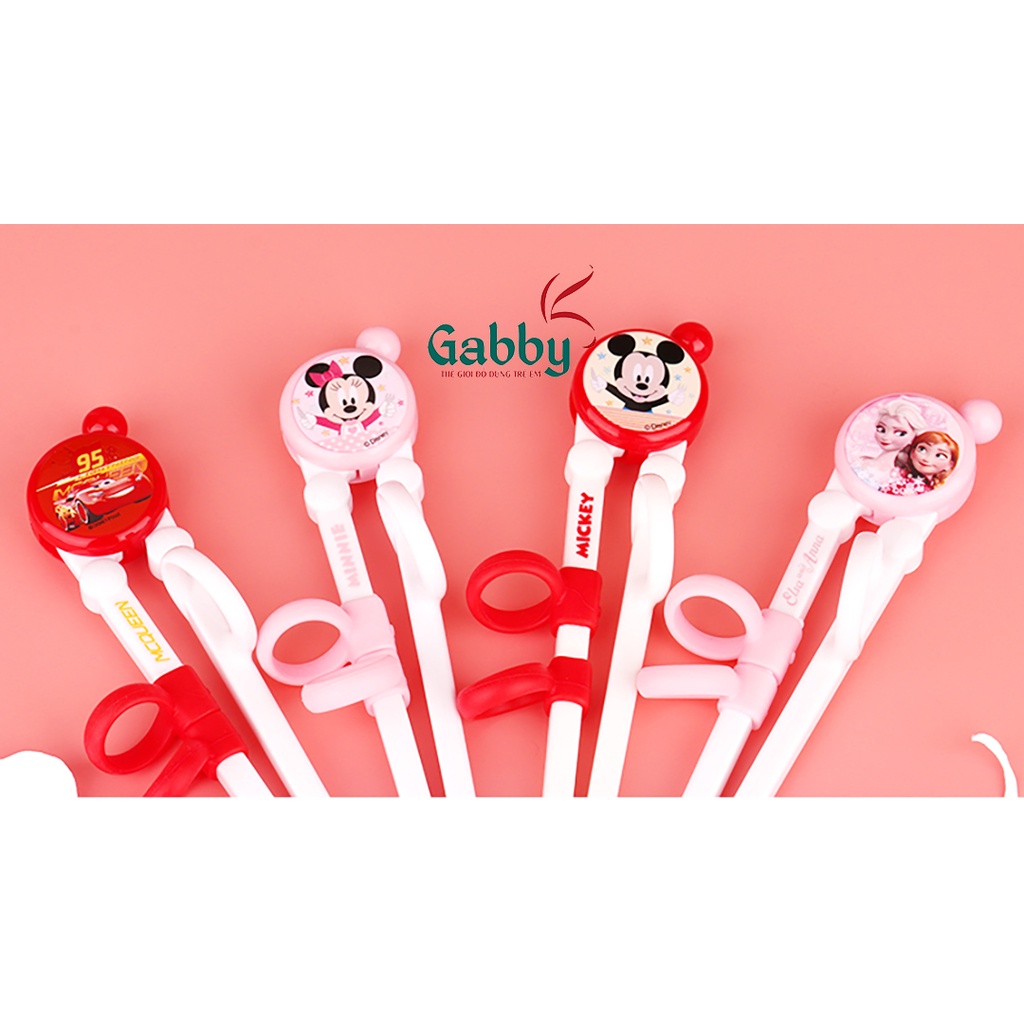 Đũa tập ăn đầu tròn cho bé Disney nhiều mẫu (MICKEY, MINNIE, MC QUEEN, ELSA)