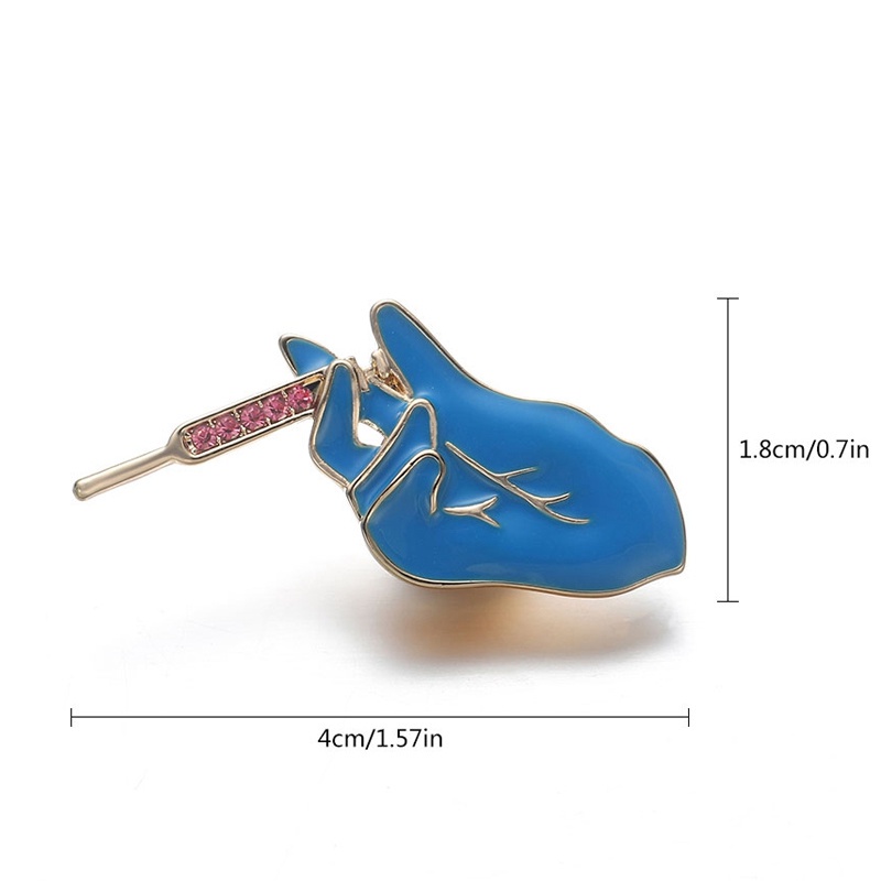 Ghim Cài Áo Hình Găng Tay Bác Sĩ/Bác Sĩ/Y Tá Thiết Kế Mới Dùng Làm Quà Tặng