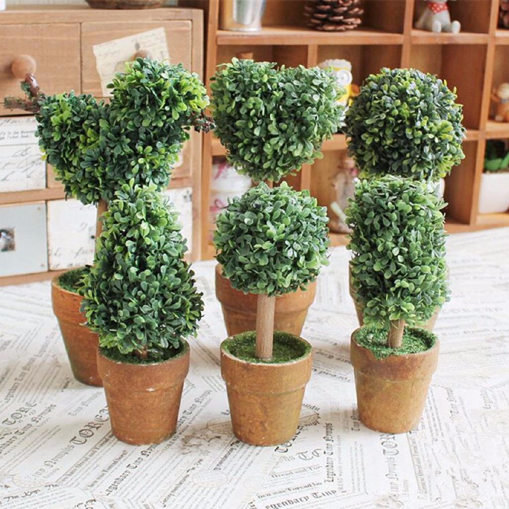 Chậu cây nhân tạo nhỏ xinh nhiều kiểu dáng bắt mắt dùng để trang trí nội thất đẹp mắt