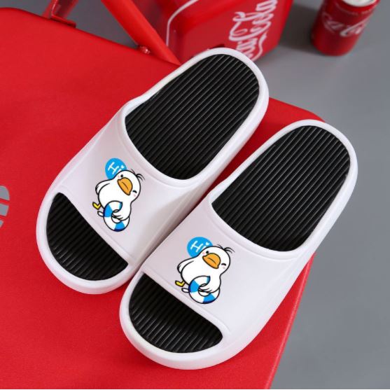 Dép bánh mì đế cao nữ và nam, dép quai ngang hình con vịt cao chất liệu eva chống ngấm nước