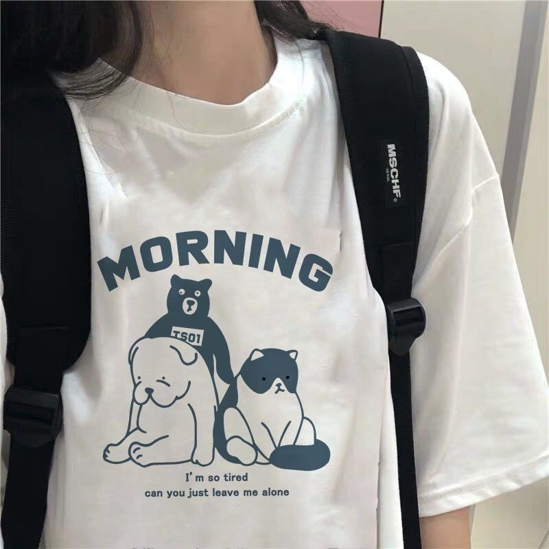 Áo thun tay lỡ unisex MORNING🥰🥰🥰