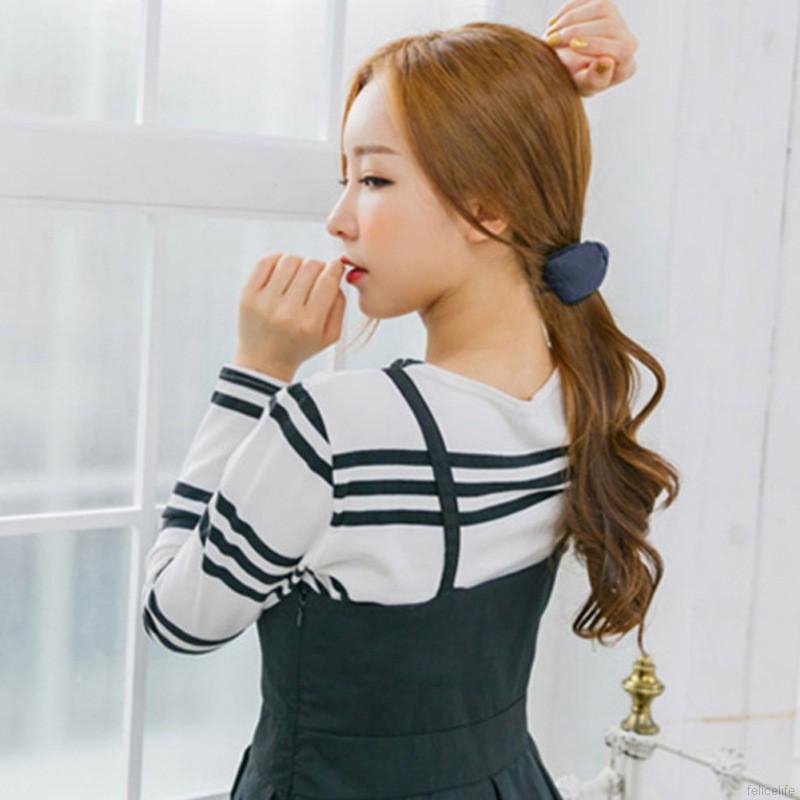 Kẹp tóc đính nơ vải dễ thương dành cho nữ