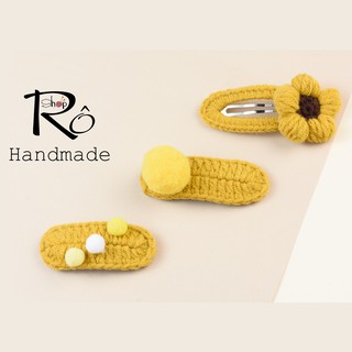 Combo 3 kẹp tóc len Handmade đẹp giá tốt siêu đẹp và tiện dụng dành cho các bạn gái [Hàng sẵn]