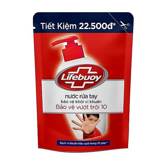 Nước rửa tay Lifebuoy Bảo vệ khỏi vi khuẩn 450gr (Túi)