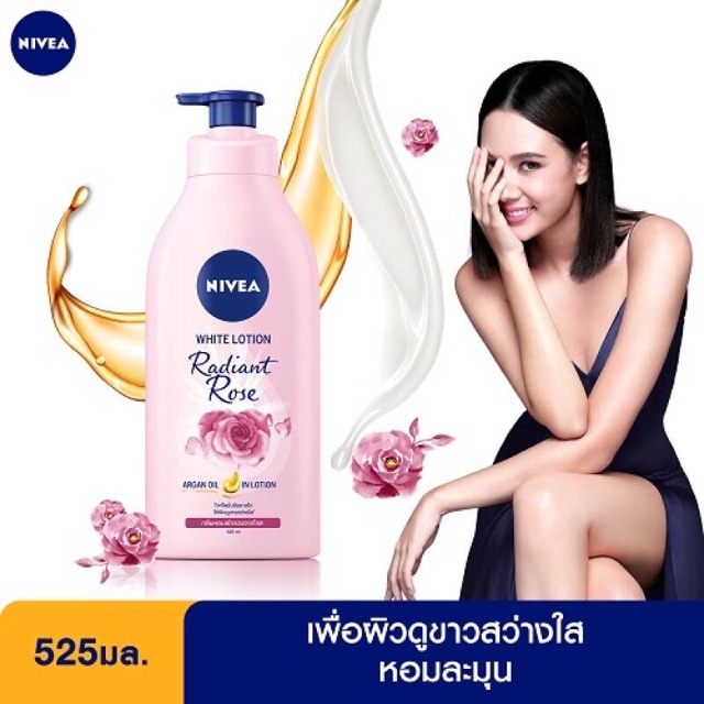 Dưỡng thể nước hoa Nivea Radiant Rose nội địa Thái chai lớn