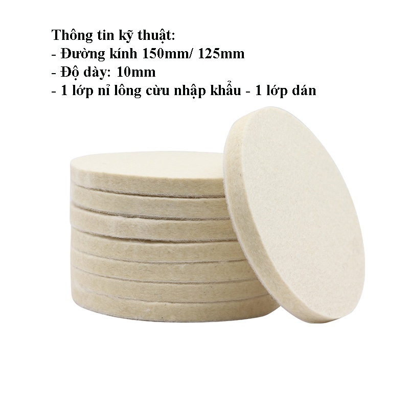 Nỉ lông cừu  chuyên dùng đánh bóng đá quý, cẩm thạch, đánh bóng kinh, mặt đồng hồ, đồ nhựa
