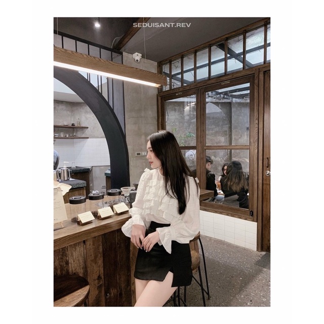 DIANA TOP - áo sơ mi đũi tơ SEDUISANT.REV