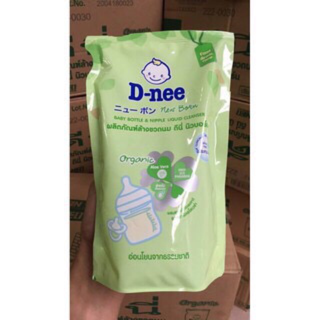 [ MẪU MỚI ] Nước Rửa Bình Sữa Dnee Organic Dạng Túi 600ml, Dạng Chai Vòi 620ml( ảnh thật)