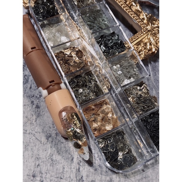Set Xà Cừ Làm Vân Đá Nail
