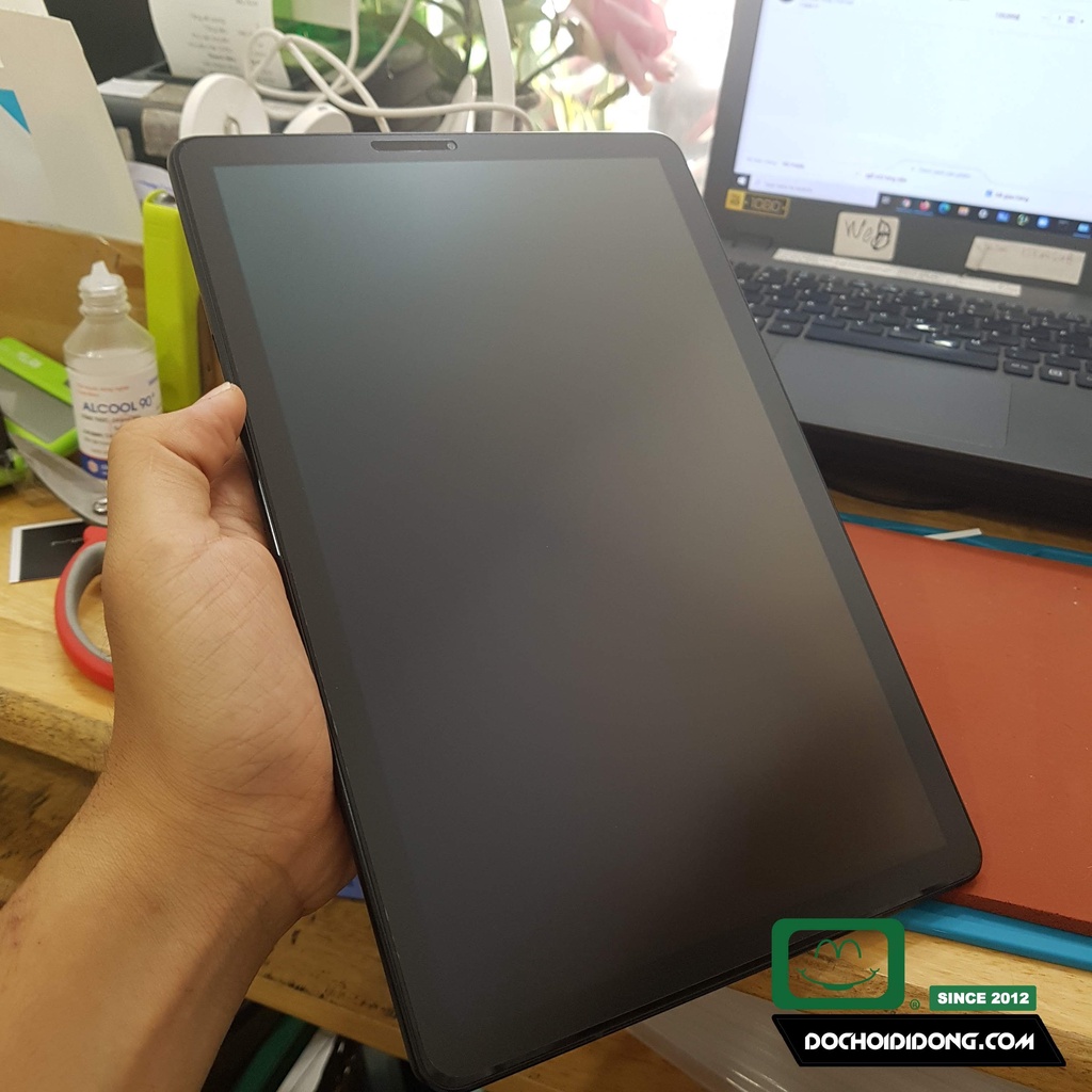 Miếng Dán Paper Like Nhám Mờ Zacase Samsung Tab S4 Chống Vân Tay Hỗ Trợ Bút