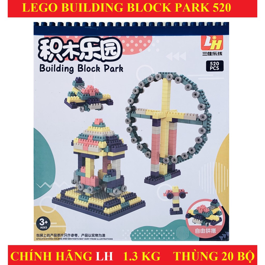 [Mã TOYOCT hoàn 20K xu đơn 50K] LEGO XẾP HÌNH 520 CHI TIẾT SÁNG TẠO CÙNG BÉ [BÁN SỈ BÁN LẺ]