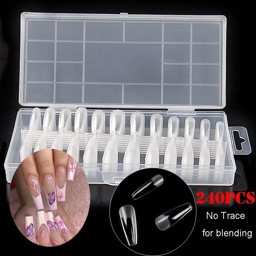 Hộp 240 Móng Tay Giả Dùng Trang Trí Nghệ Thuật Ốp
