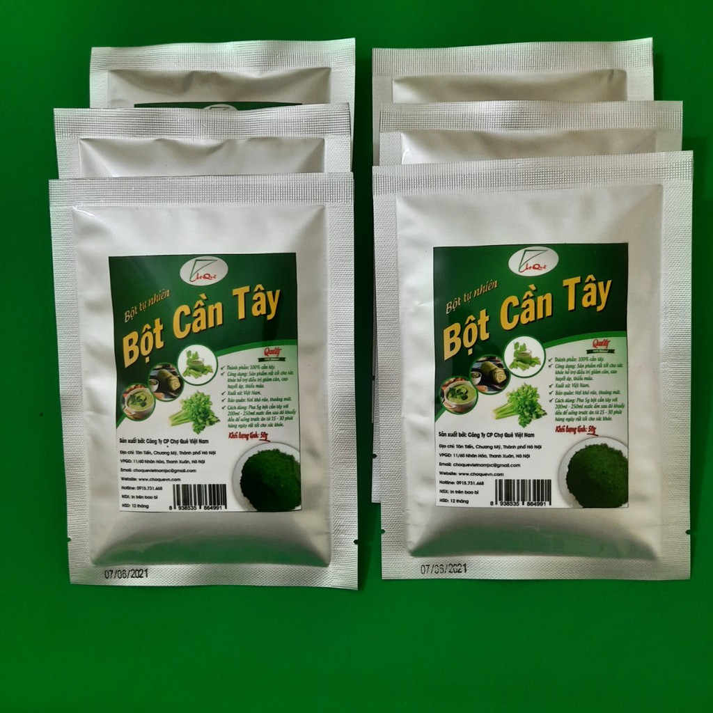 Bột Cần Tây Nguyên Chất Sấy Lạnh Gói 50g Hỗ Trợ Giảm Cân