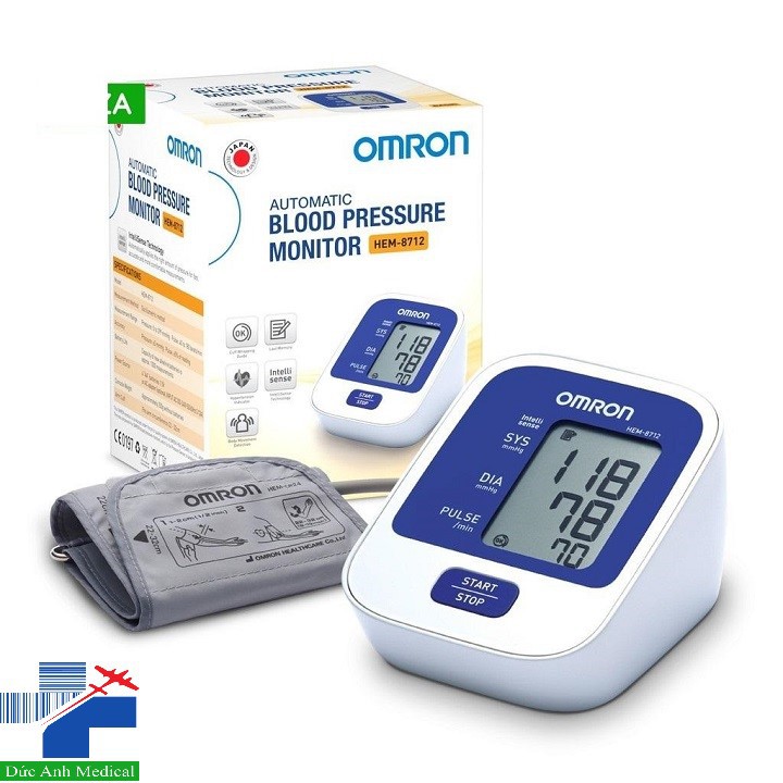 Máy đo huyết áp OMRON Hem-8712 Hàng Chính Hãng, Giá siêu sốc