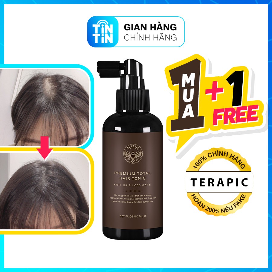 Tinh dầu kích thích mọc tóc, Giảm rụng tóc Terapic Premium Total Hair Tonic