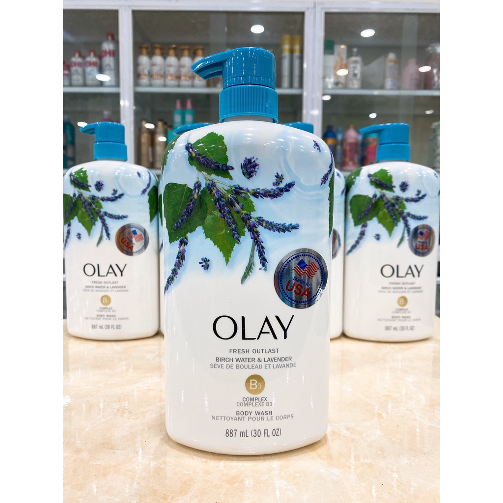 (887ml USA) Sữa tắm Olay Fresh Outlast Body Wash Mẫu Mới 2021