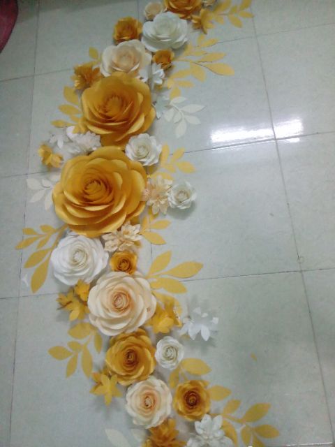 Set 30 bông giấy backdrop