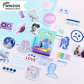 Winzige Bộ 46 sticker dán trang trí phong cách vintage