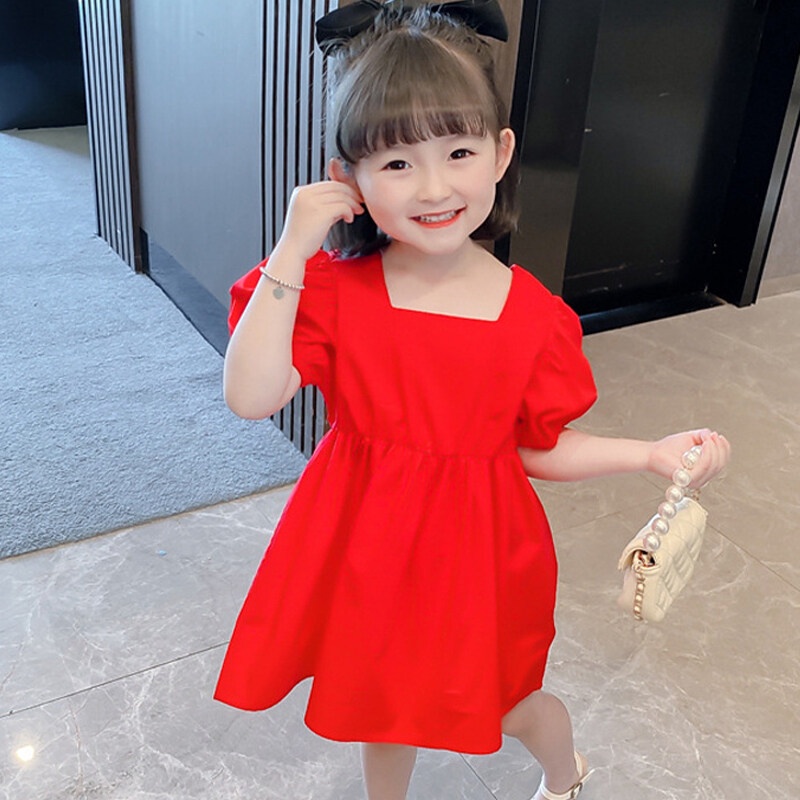 Đầm công chúa IQ ANGEL đính nơ cho bé gái