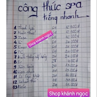 Công thức spa trắng nhanh