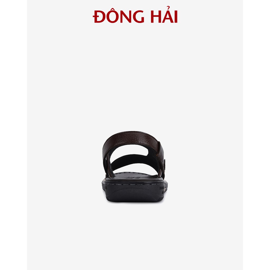 &quot;TẶNG NGAY 30K khi theo dõi gian hàng &quot;Sandal nam da bò Đông Hải quai ngang bản to nam tính dễ phối trang phục - S1131