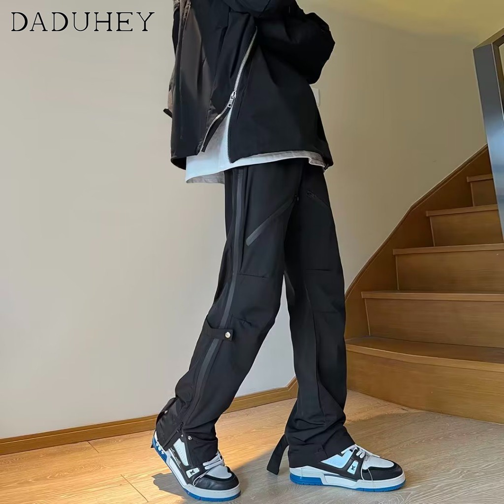 DaDuHey Autumn New Outdoor Street Retro Mechanical Style Overalls Men's and Women's Trendy Casual Fashion Loose Pants