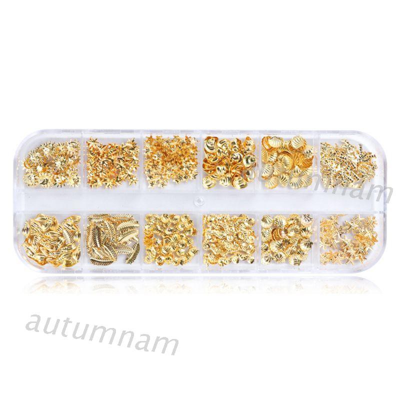 Hộp 12 Ngăn Đựng Phụ Kiện Trang Trí Móng Tay