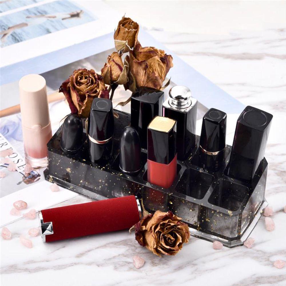 GOGOUP Khuôn Làm Giá Đỡ Son Môi 9 / 12 Ngăn Bằng Resin Epoxy Resin Thủ Công