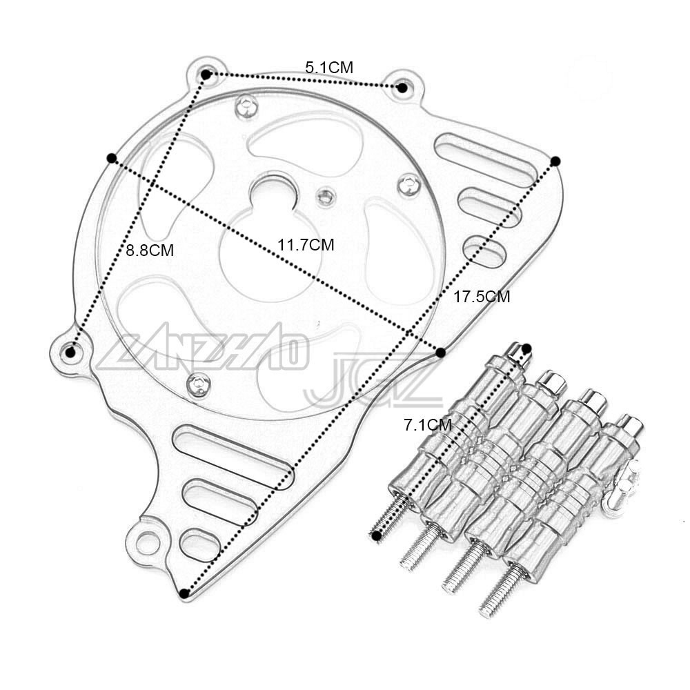 Khung bảo vệ xích trước cho xe mô tô Kawasaki Z1000 2010 - 2017