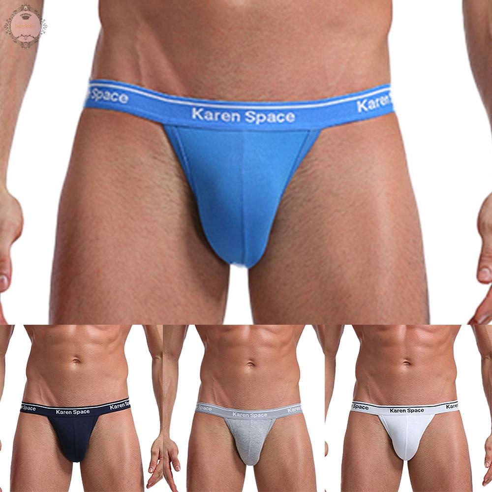 Mens Briefs Underpants Breathable Bulge Pouch Comfortable Cotton G-String