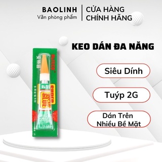 Keo Xanh Đa Năng - Keo Dán Giày Dép Super Glue Alteco Siêu Dính 2g - Vanphongpham.baolinh