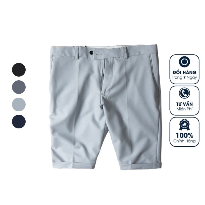 Quần short tây nam OKU Quần lửng nam co giãn thoải mái