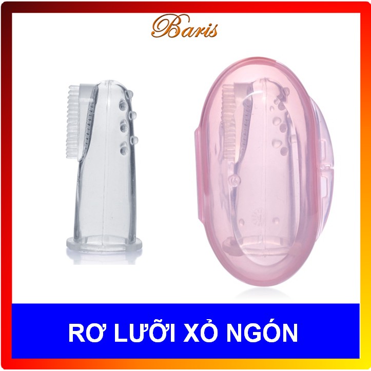 RƠ LƯỠI XỎ NGÓN SILICONE SIÊU MỀM KÈM HỘP ĐỰNG UP4002NH