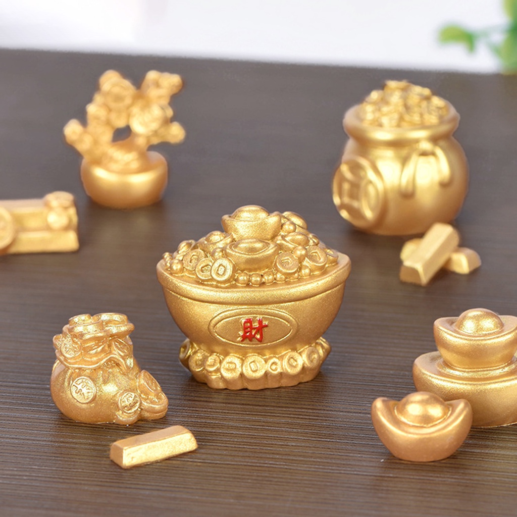 Phụ Kiện Trang Trí Nhà Cửa Bằng Nhựa Giả Vàng Đồng