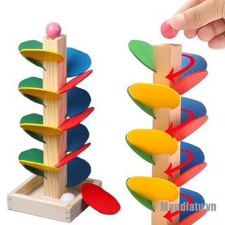 Bộ Đồ Chơi Lắp Ráp Cây Gỗ Màu Cầu Vồng Cho Bé