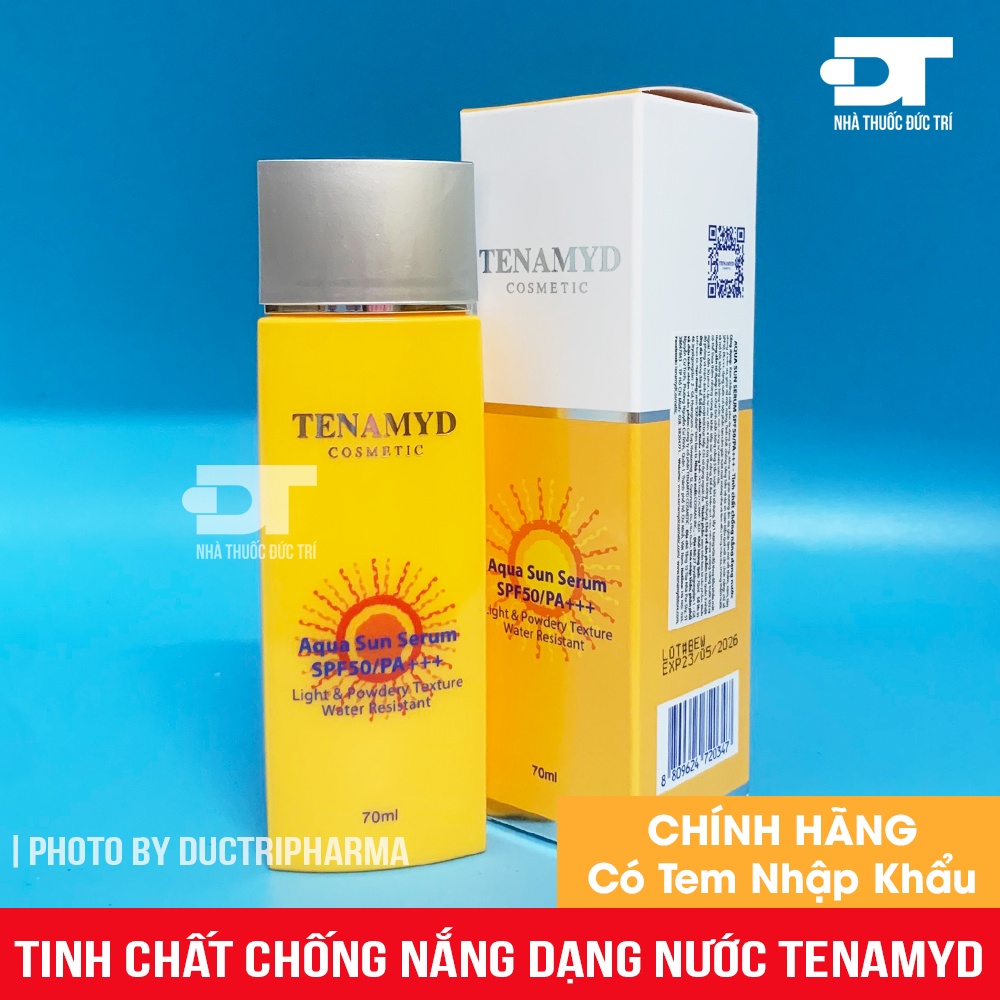 Tinh chất chống nắng dạng nước Aqua Sun Serum SPF50/PA+++ TENAMYD 70ml