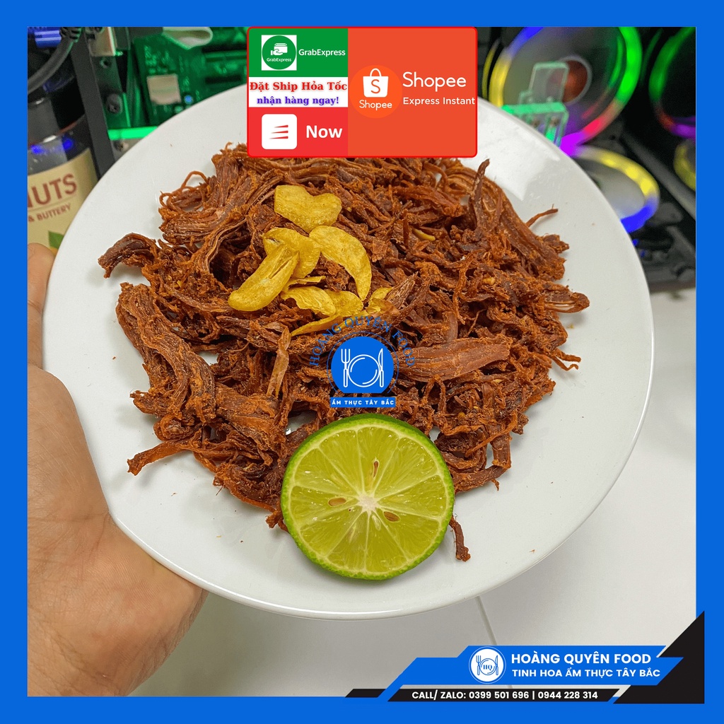 Khô Heo, Khô Lợn Cháy Tỏi 500G Đồ Ăn Vặt Hà Nội Vừa Ngon Vừa Rẻ | Cay Vừa