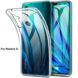 Ốp Realme 5i dẻo trong suốt (Loại đẹp)