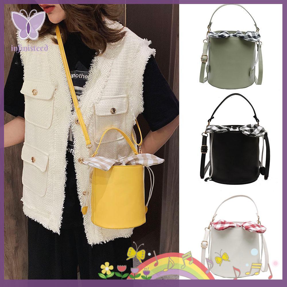 Túi Đeo Chéo Đính Nơ Họa Tiết Kẻ Sọc Thời Trang Cho Nữ | BigBuy360 - bigbuy360.vn