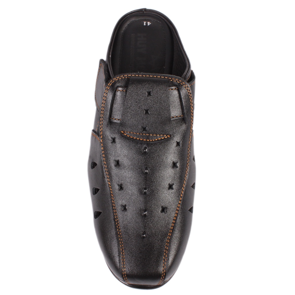 HP7517 - Giày rọ sabo nam Huy Hoàng màu đen