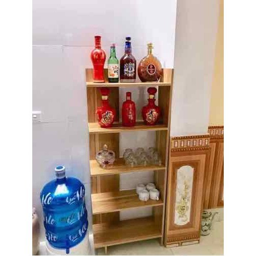 Kệ Sách Gỗ Góc Tường 5 Tầng Giá Sỉ - Kê Đồ Chắc Chắn