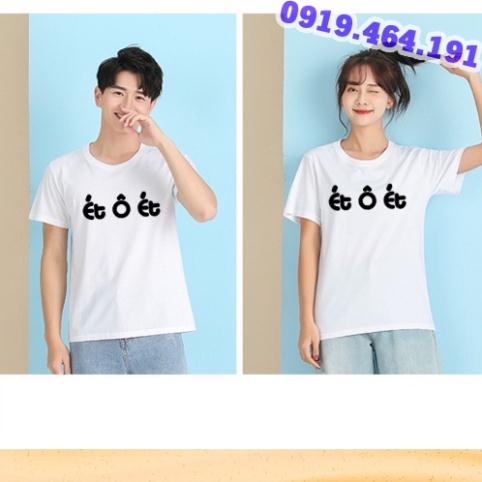 Áo thun ét ô ét họa tiết đơn giản, áo et o et, áo thun sos, áo thun nam nữ hàn quốc trend 2023, vài cotton DÀY-MỊN-MÁT