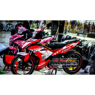 Tem Trùm Exciter 150 Trắng Đỏ Duke