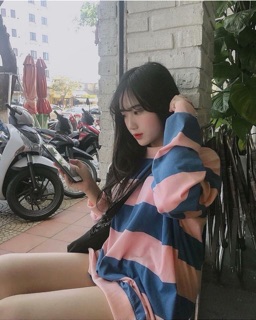 ‼️SWEATER SỌC HỒNG XANH❗️❗️
