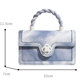 Túi đeo chéo, đeo vai thời trang LIKEBAG màu loang quai xoắn độc lạ 224ST6770-1 - LIBAGI