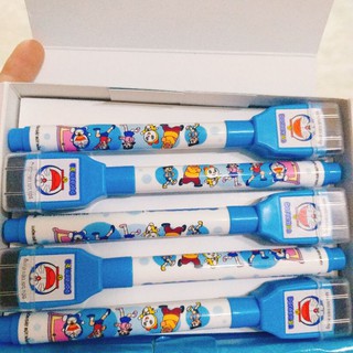 1 hộp 10 bút lông viết bảng Doraemon - bút lông có đầu xóa -giá sỉ