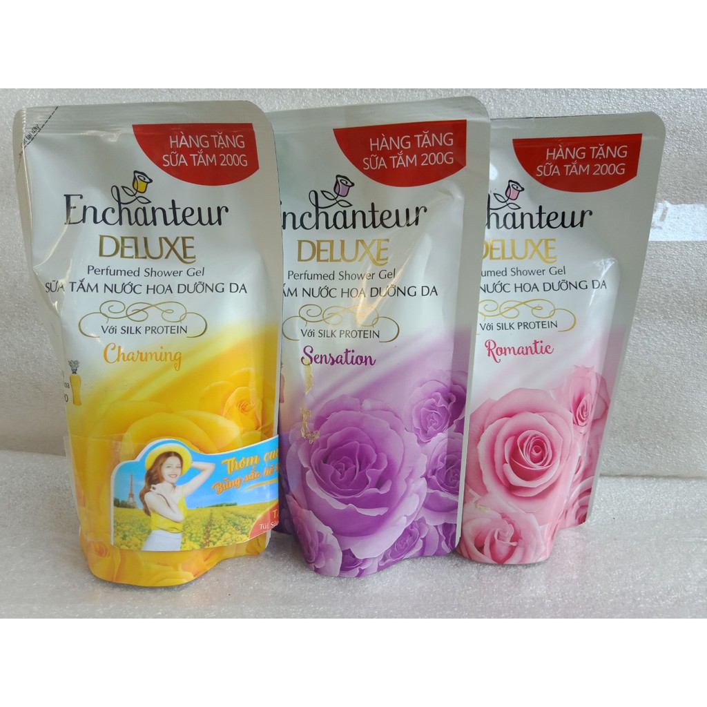 Sữa Tắm Hương Nước Hoa Enchanteur Charming Túi