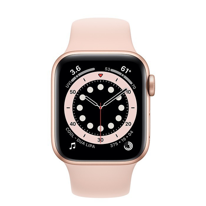 ĐỒNG HỒ Apple Watch Series 6 44MM Space Gray -Viền Nhôm Đen ,Dây Cao Su Đen GPS