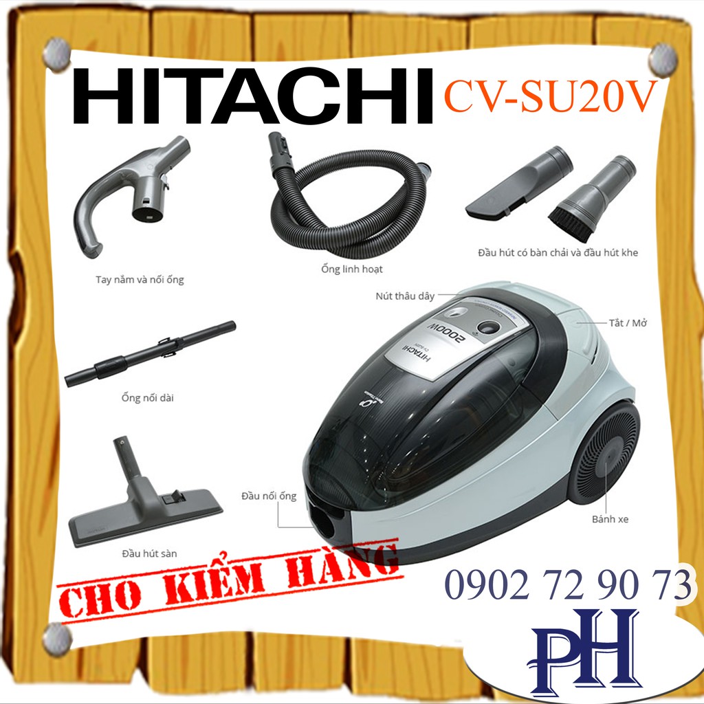 Máy hút bụi Hitachi CV-SU20V | BigBuy360 - bigbuy360.vn